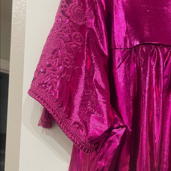 Savanna Jane Fuchsia Metallic Blouse - Picture 9 of 10